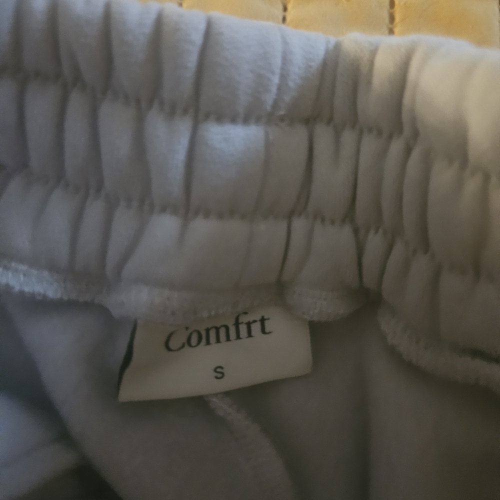 Comfort Colors Light Gray Elastic Waist Track Pants - Small